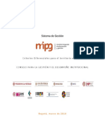 Implementación del Modelo Integrado de Planeación y Gestión (MIPG) con criterios diferenciales para entidades territoriales