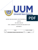 Summary Water Treatment Plant