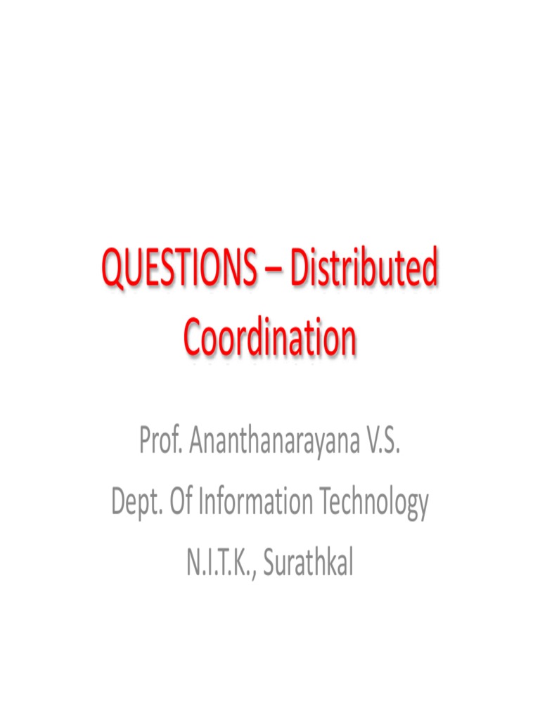 Distributed Systems Coordination FAQ | PDF