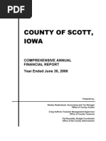 FY06 Scott County Iowa CAFR (Comprehensive Annual Financial Report) 