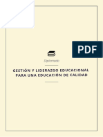 Diplomado en Gestion y Liderazgo Educacional para Una Educacion de Calidad