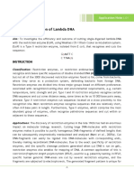 Restriction Digestion of Lambda DNA: Instruction