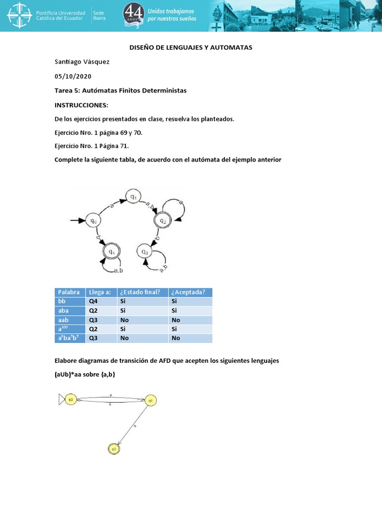 Tarea 5 Automatas | PDF