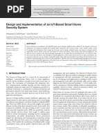 Design and Implementation of An Iot-Based Smart Home Security System