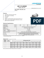 Double Acting Air Cylinders Technical Specs