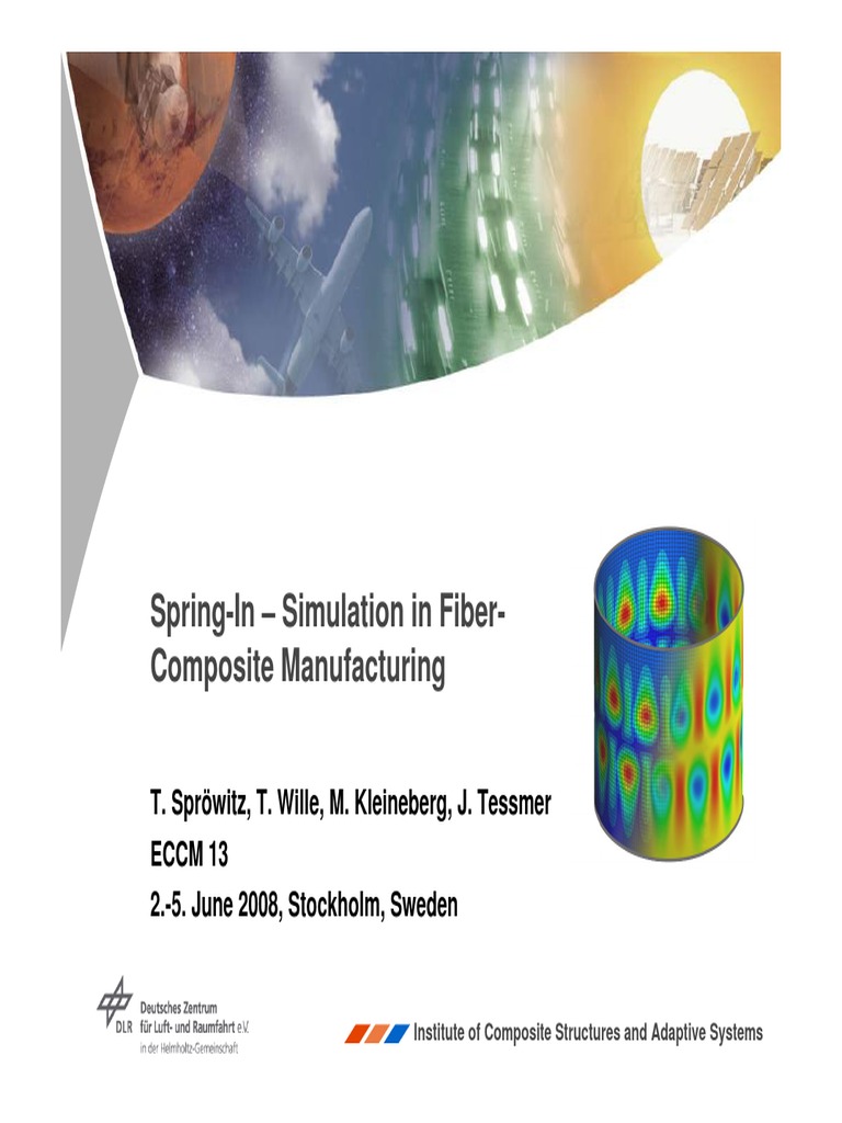 Simulation of Spring-In in Fiber Composites | PDF | Composite Material ...