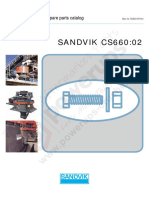 Sandvik CS660 Cone Crusher Instruction Manual/Parts Manual