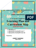 Learning Plan and Curriculum Map: Science 7 Araling Panlipunan 7 Araling Panlipunan 10