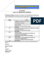 Syllabus Dula at Nobelang Pilipino