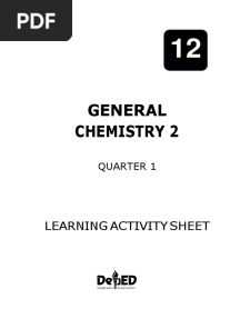 GENERAL CHEMISTRY Grade 12 Module