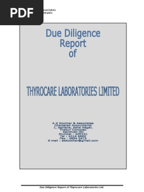 Due Diligence Report