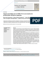 ARTICULO T2-IMPACTO PSICOLOGICO DE LA COVID 19 EN UNA MUESTRA DE SANITARIOS