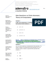 Gate Questions On Finite Automata - Theory-of-Computation - AcademyEra2 PDF