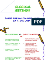 SESSION 2 - CBT vs. Traditional