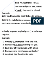 When Two Subjects Are Joined by And', The Verb Is Plural. Sally and Sam Ride Their Bikes To School