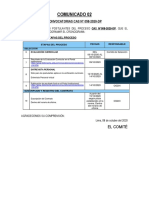 Comunicado para Los Postulantes - Cronograma Cas 58 2020 DP 2 PDF