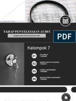 TAHAP PENYELESAIAN AUDIT Kel 7