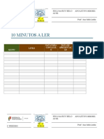 FOLHA DE REGISTO Projetos de Leitura