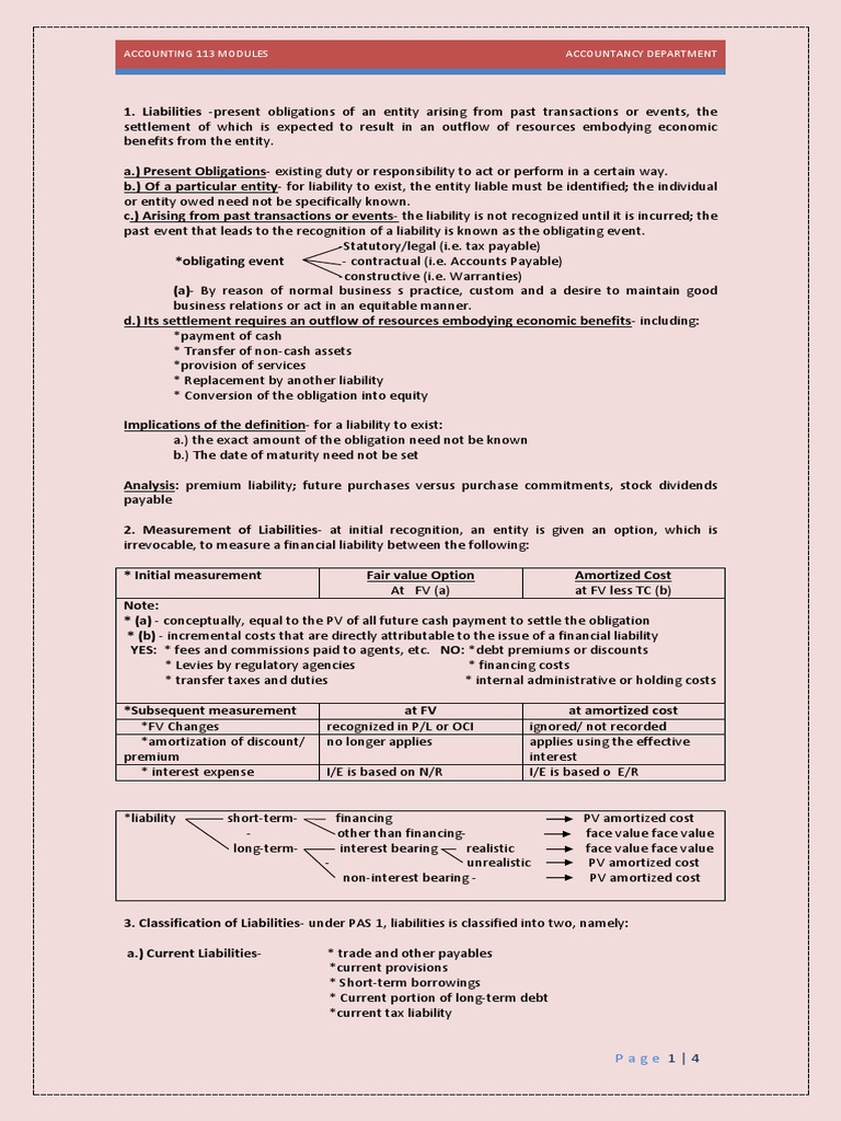 113 Module 1 - INTODUCTORY NOTES AND TRADE PAYABLES AND ACCRUED ...