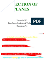 Projection of Planes: Hareesha NG Don Bosco Institute of Technology Bangalore-74