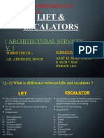 Lift & Escalators: Assignment No. - 2