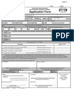 Annex A - Application Form BIR Form 2119