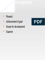 Reward Achievement of Goal Scope For Development Superior