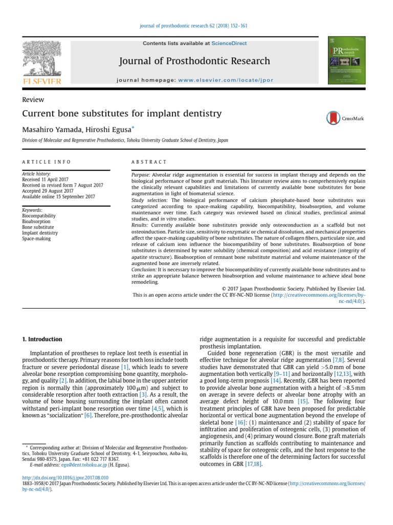 1 s2.0 S1883195817300889 Main PDF | PDF | Osteoblast | Bone
