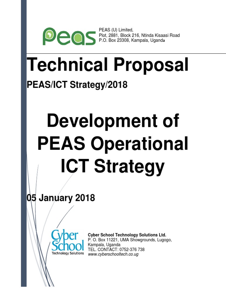 Operational ICT Strategy Technical & Financial Proposal For PEAS From ...