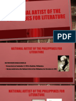 National Artist of The Philippines For Literature