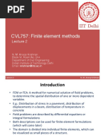 CVL757: Finite Element Methods: IIT Delhi