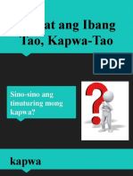 Ako at Ang Ibang Tao, Kapwa-Tao