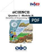 SCIENCE6 - Q1 - MOD8 - Benefits of Separating Mixtures