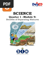 SCIENCE6 - Q1 - MOD9 - Benefits of Separating Mixtures