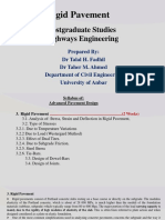 Rigid Pavement: Postgraduate Studies Highways Engineering