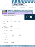 Check-Up Quiz-1 PDF