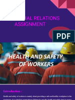 Industrial Relations Assignment: Submitted by