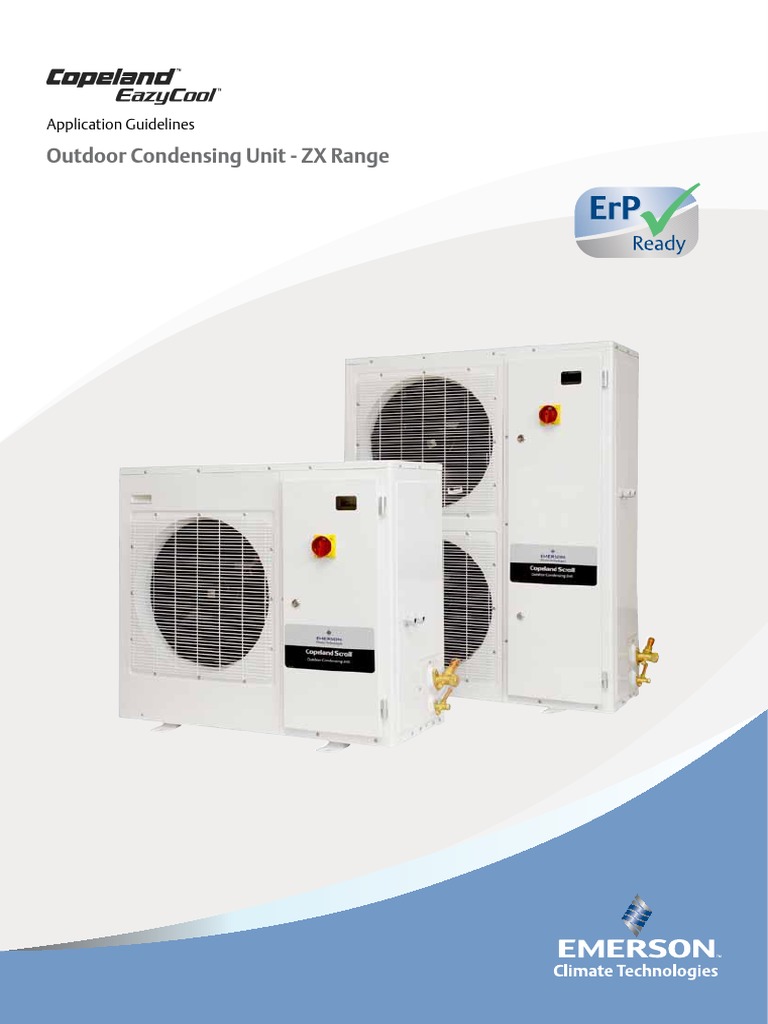 Outdoor Condensing Unit - ZX Range: Application Guidelines | PDF ...