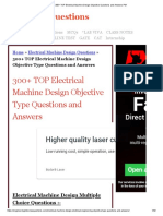 300+ TOP Electrical Machine Design Objective Type Questions and Answers