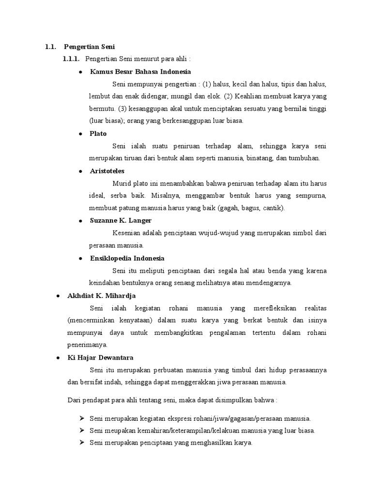 Pengertian Seni Pdf