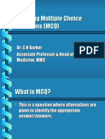 Handling Multiple Choice Questions (MCQ)