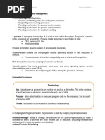 CPPC 10 Lecture Notes 2 Process Management