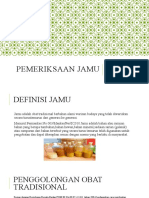 Pemeriksaan Jamu