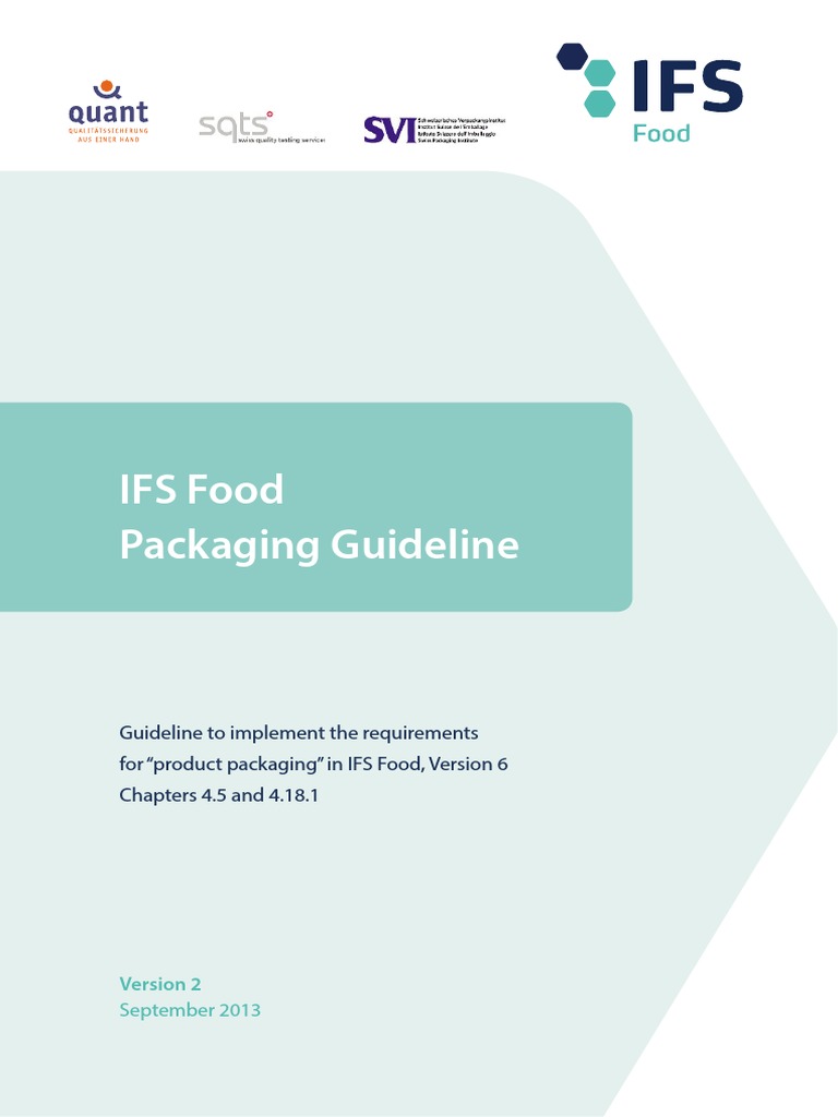 IFS Food Packaging Guideline PDF Packaging And Labeling