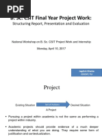 Report Writing Presentation Evaluation Guidelines For BSC CSIT Project