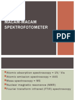 Macam-Macam Spektrofotometer