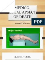 Medico-legal aspects of death signs and stages