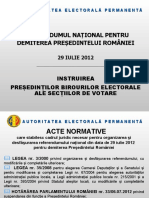 Ghid pentru instruirea presedintilor besv referendum national 2012