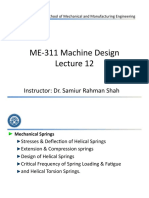 ME-311 Machine Design: Instructor: Dr. Samiur Rahman Shah