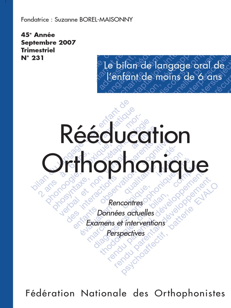 Rééducation De L aphasie Fiches D exercices Pdf Gratuit Rééducation Orthophonique N°231 PDF | PDF | Orthophonie | Psycholinguistique